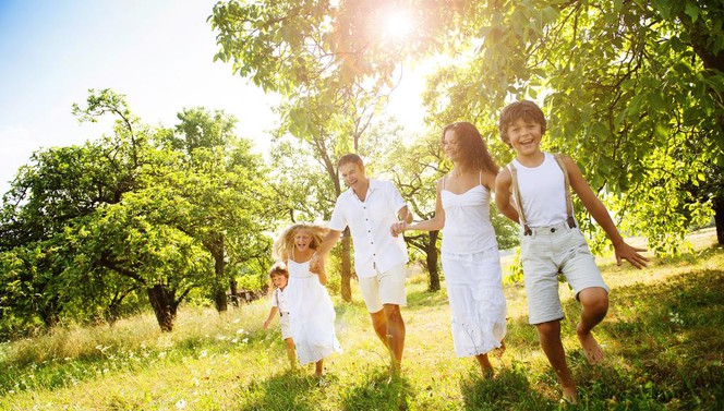 Kinderen zomer zon 
